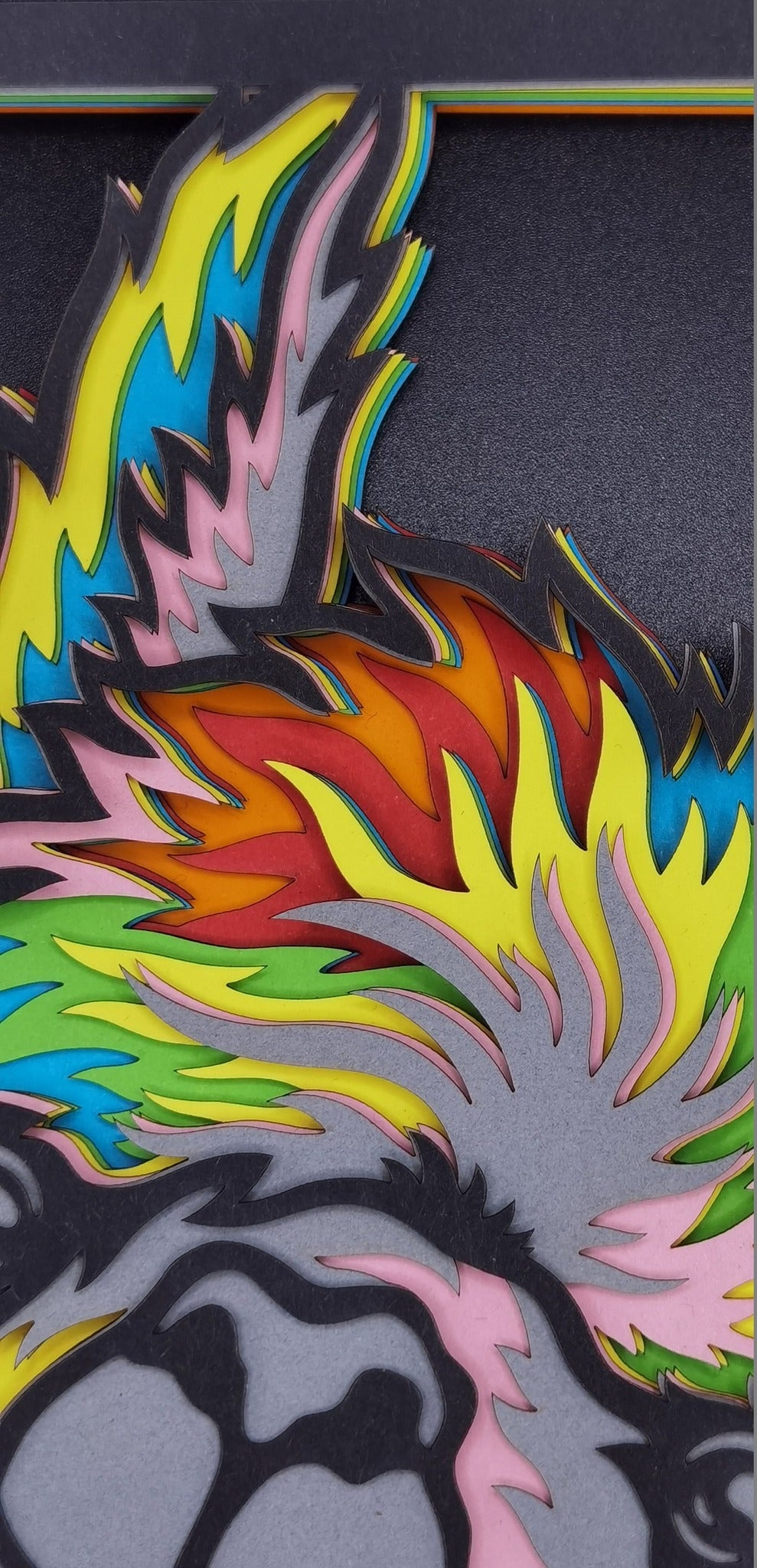 Layered Paper 3D laser cut Llama