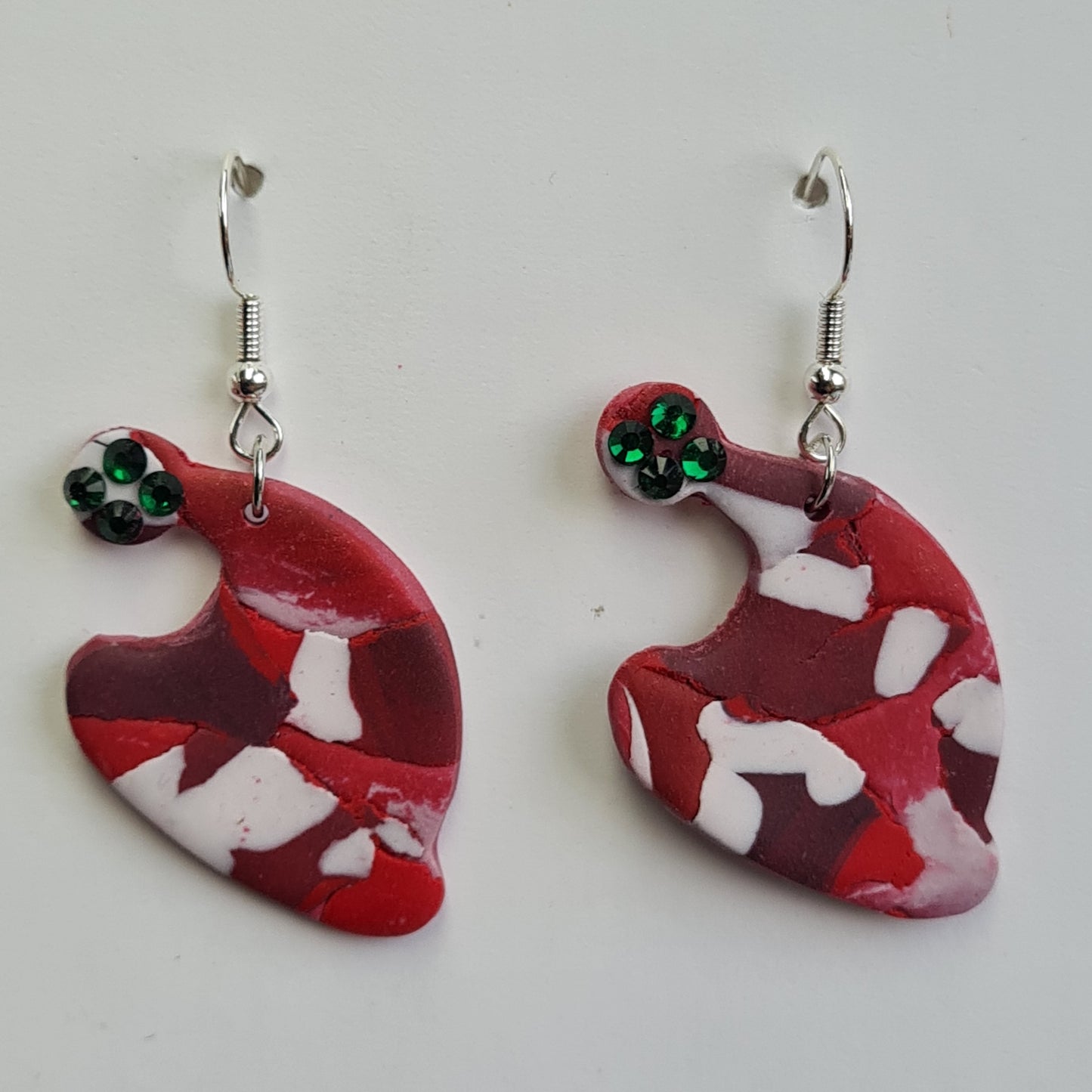 CCC Polymer Earrings Christmas Hat