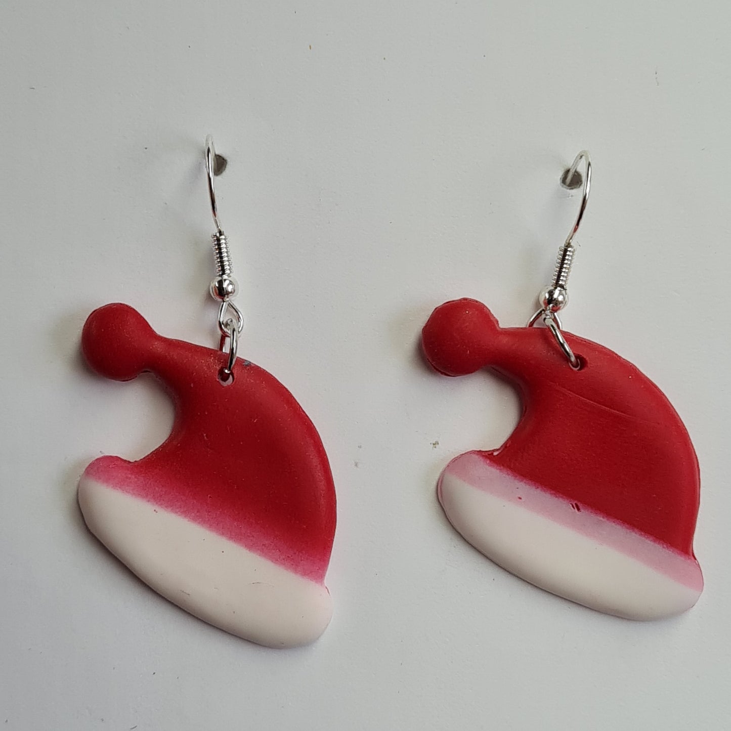 CCC Polymer Earrings Christmas Hat