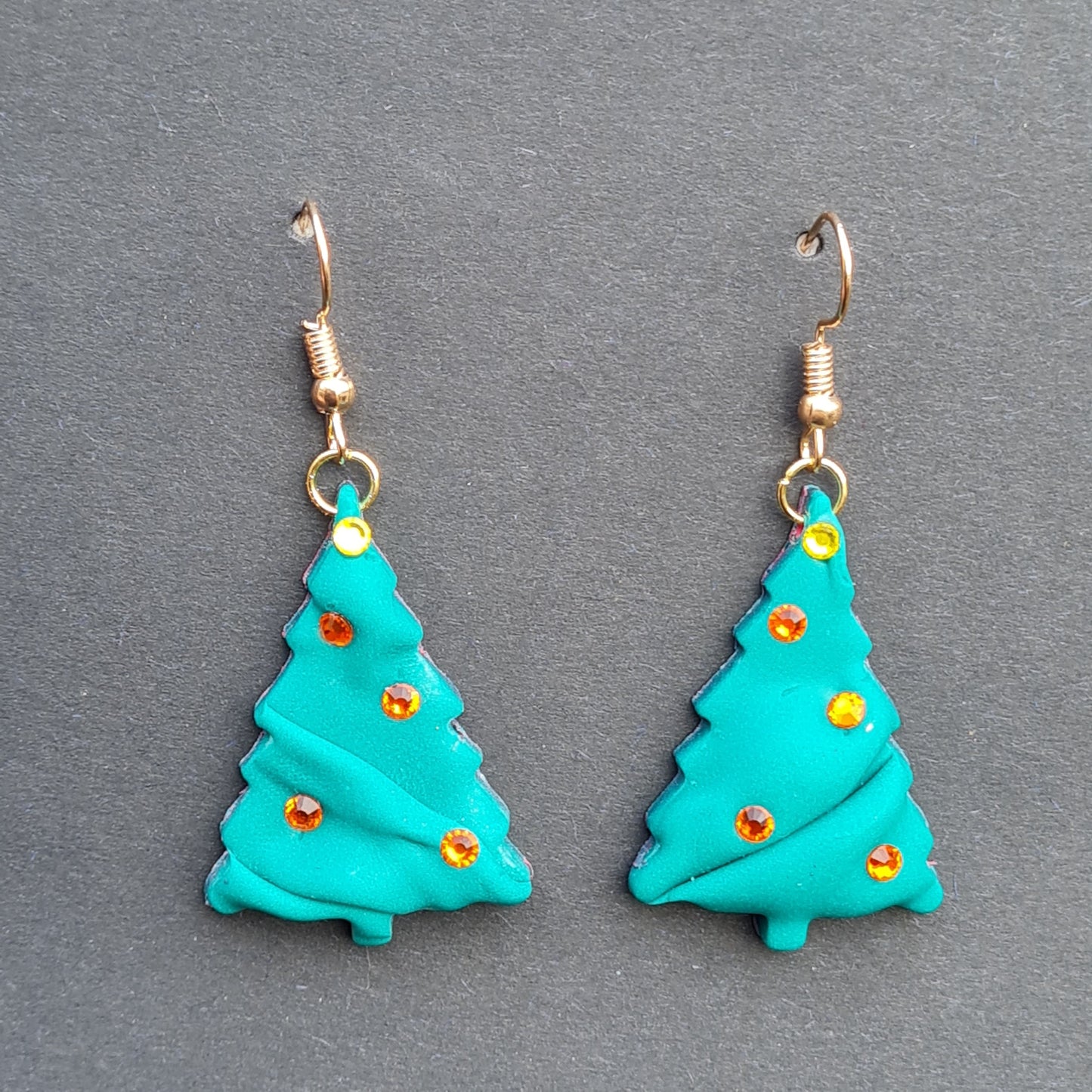 CCC Polymer Earrings Christmas Tree