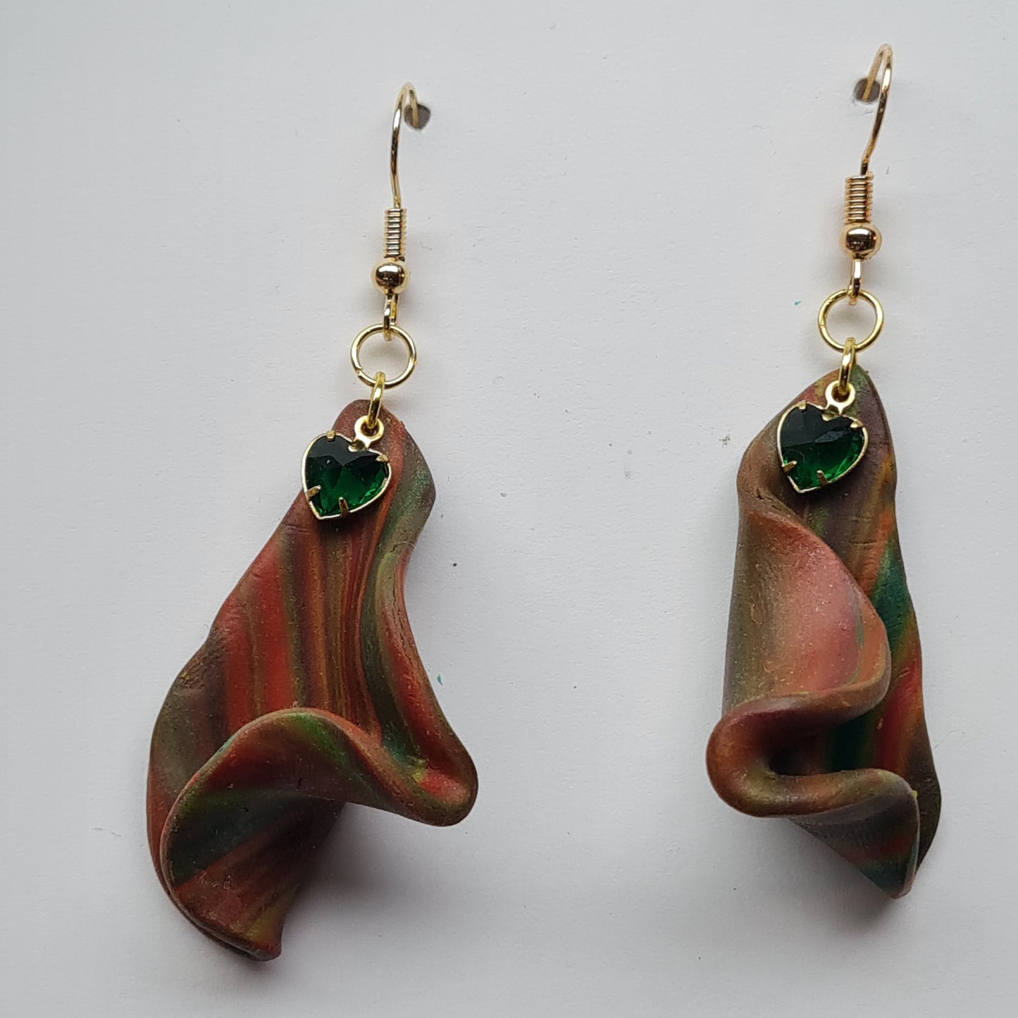 CCC Polymer Earrings Circular Swirl
